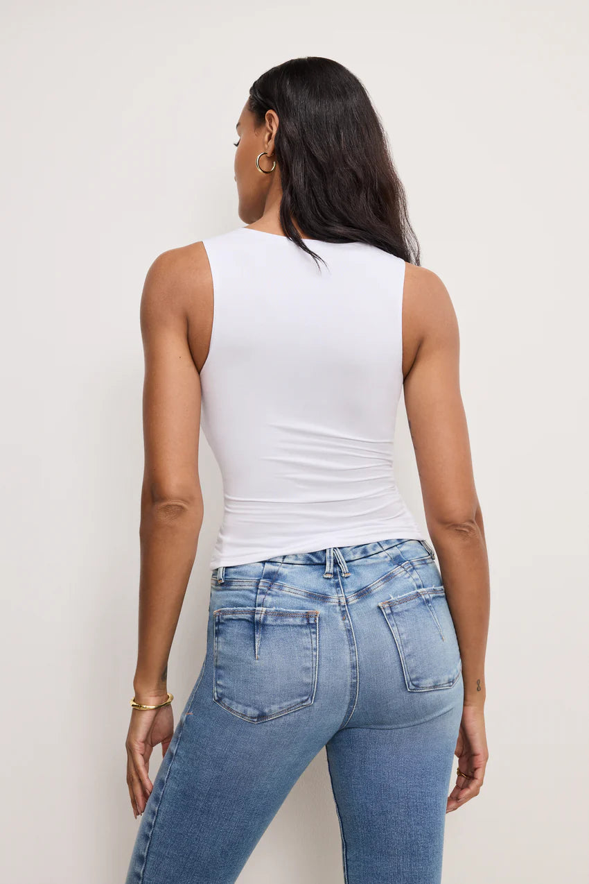 GOOD AMERICAN RUCHED TANK