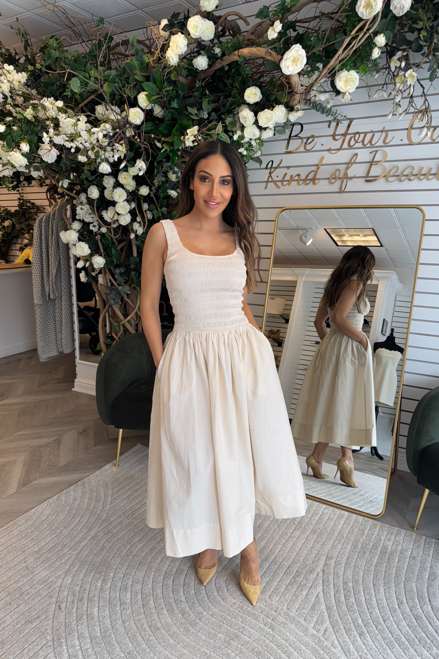 ALESSIA SMOCKED DRESS