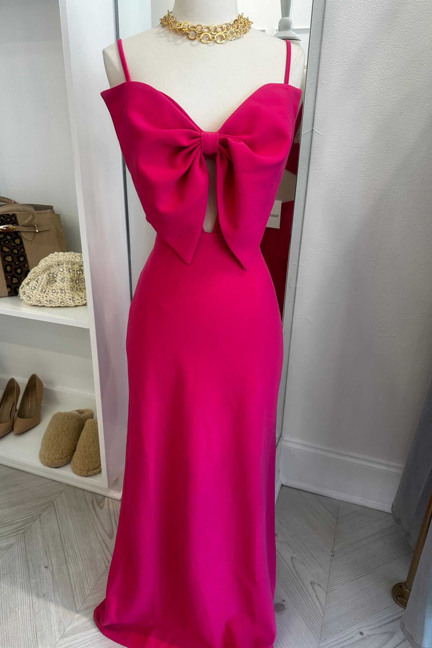 PAULA DRESS HOT PINK