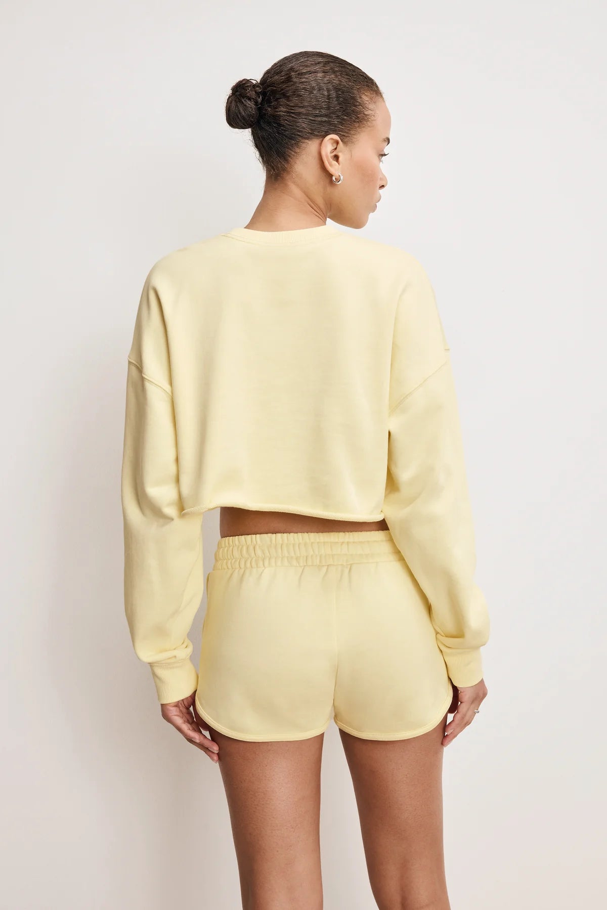 TERRY CROPPED SHORT SET