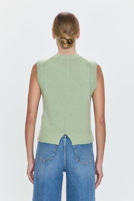 LEANDRA SWEATER VEST PISTACHIO