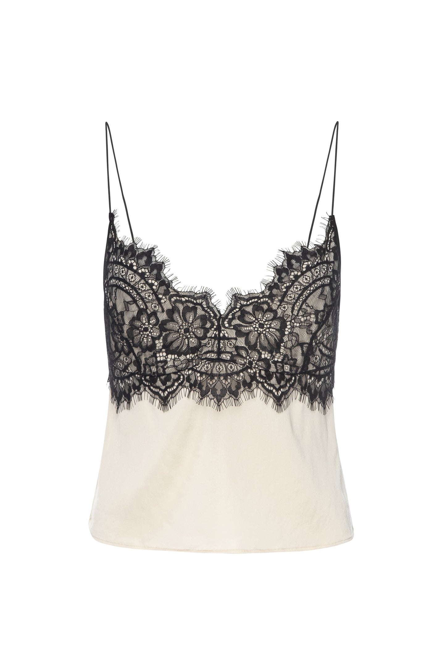 GOOD AMERICAN SATIN CAMI IVORY