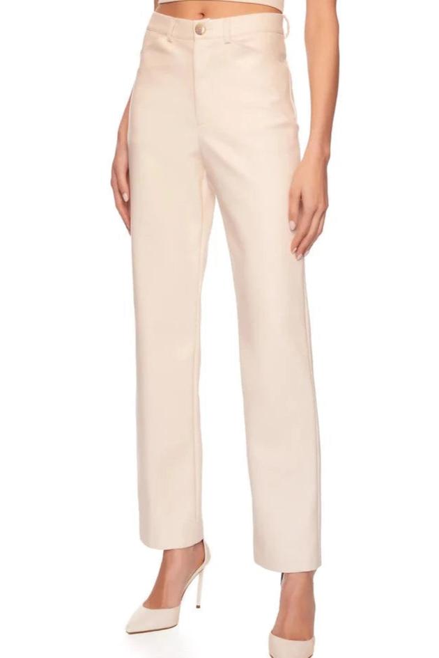 BLANCHED LEATHER PANT