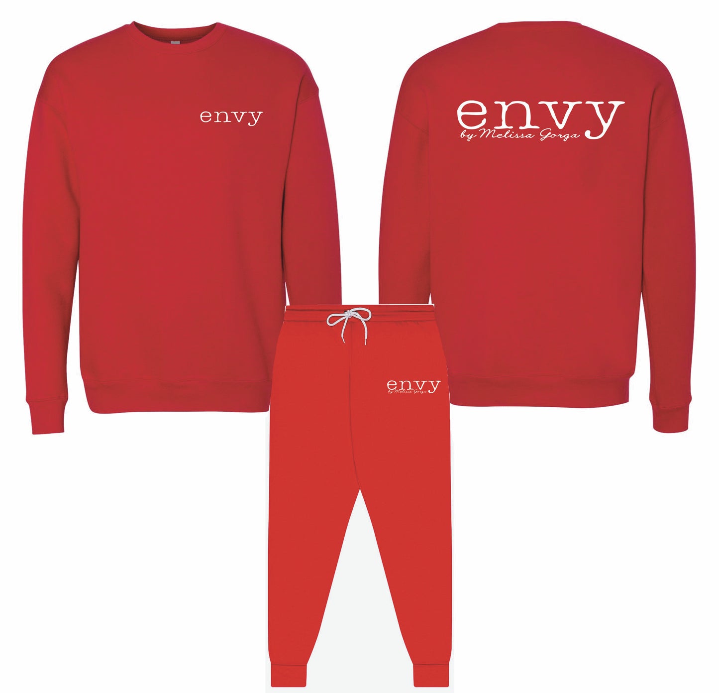 RED ENVY CREW SET