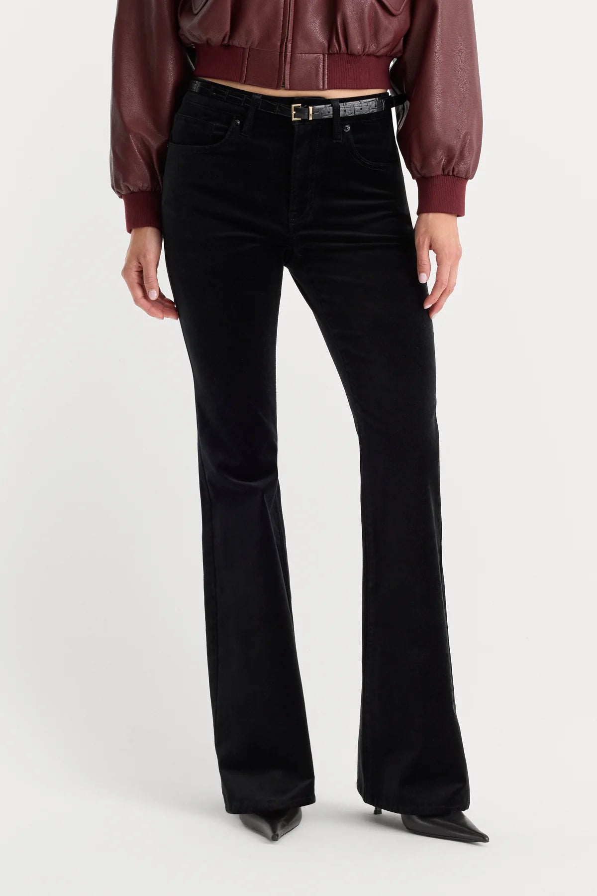 GOOD AMERICAN VELVET FLARES