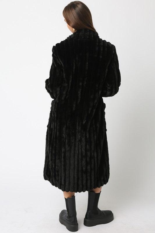 DEVIN FAUX FUR LONG COAT