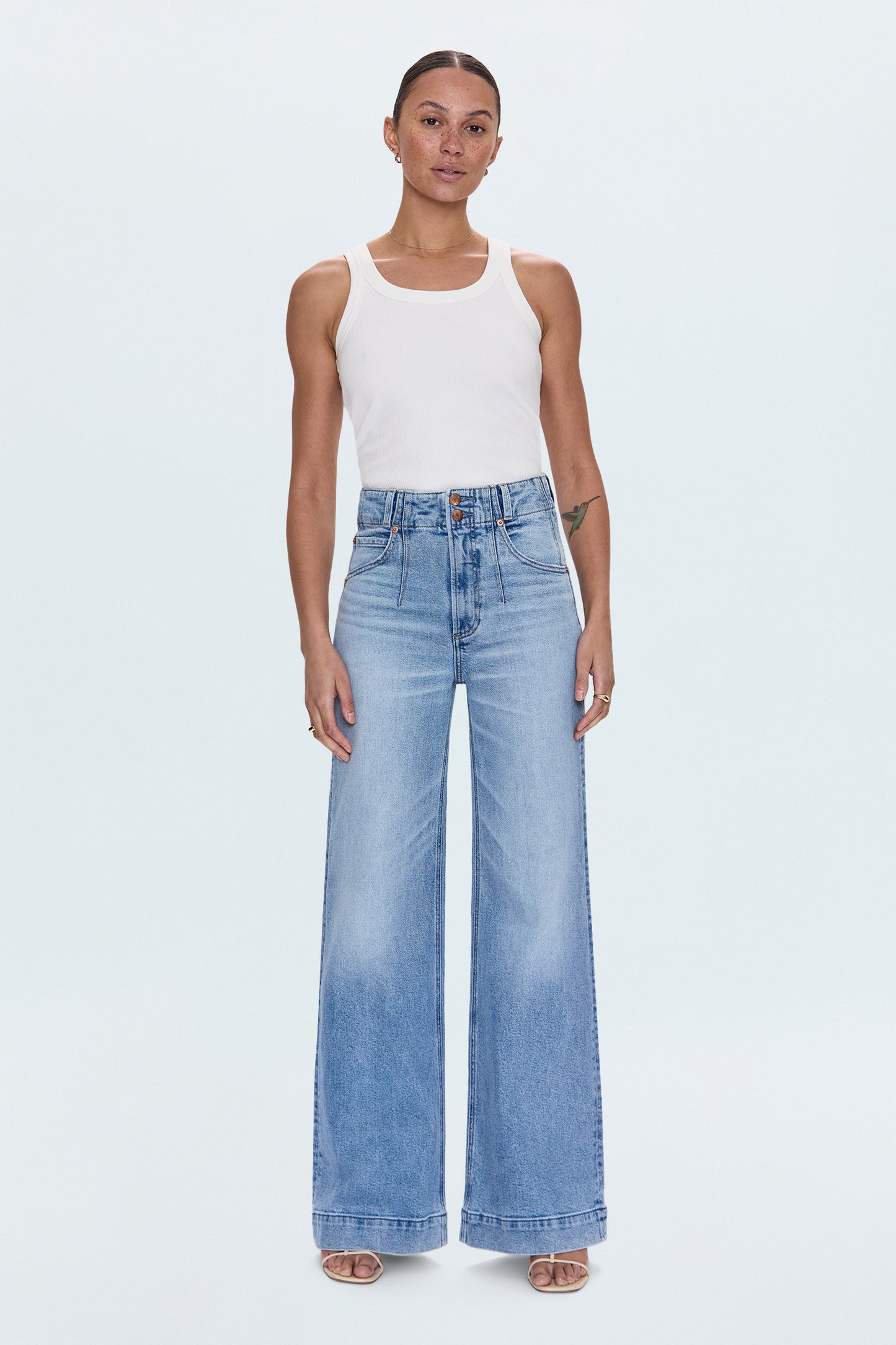 LANA DBL BUTTON HIGH RISE
