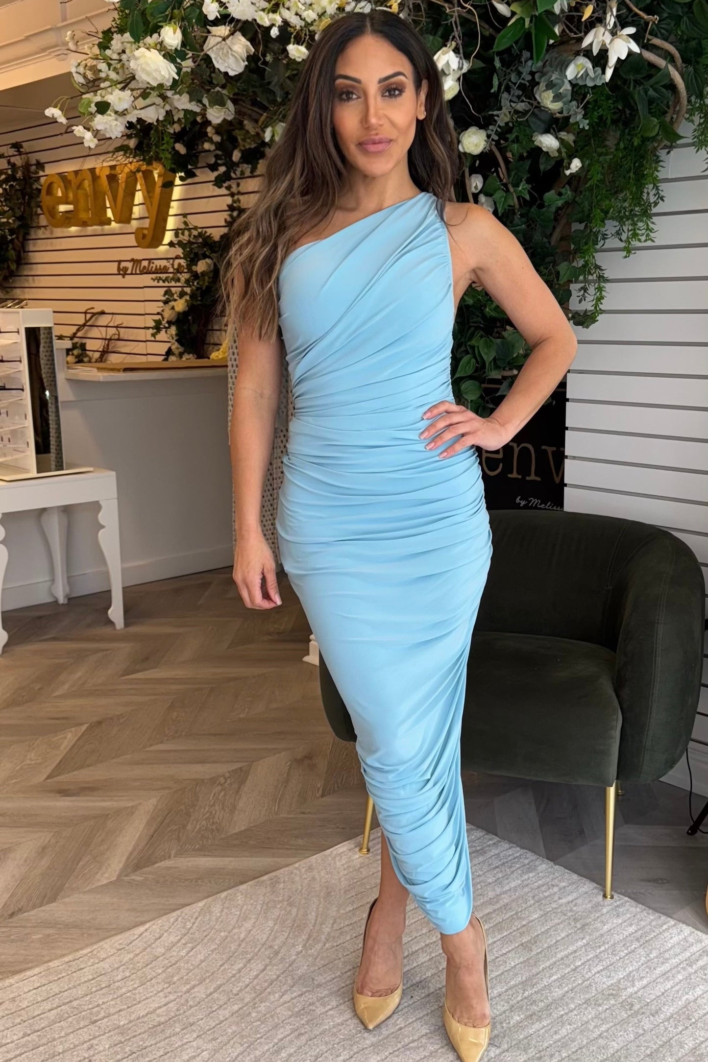 POWDER BLUE DIANA DRESS