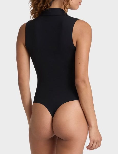 NEOPRENE SLEEVELESS POLO BODYSUIT