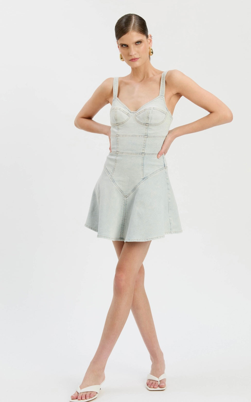 REYNA DENIM DRESS