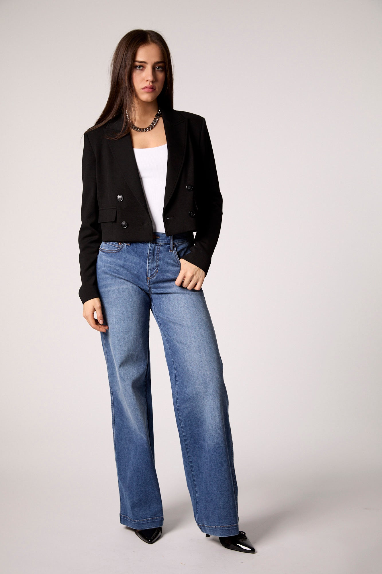 FIRESIDE CROPPED BLAZER