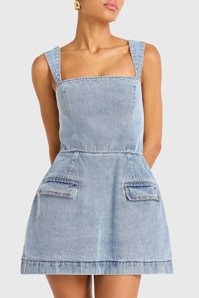 BETH DENIM ROMPER