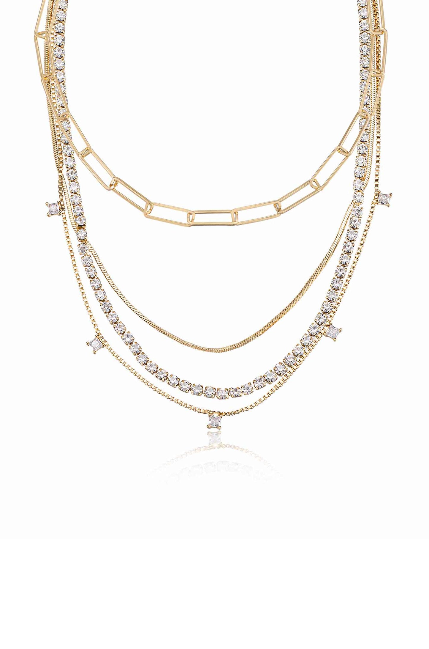 MIXED CHAIN NECKLACE SET