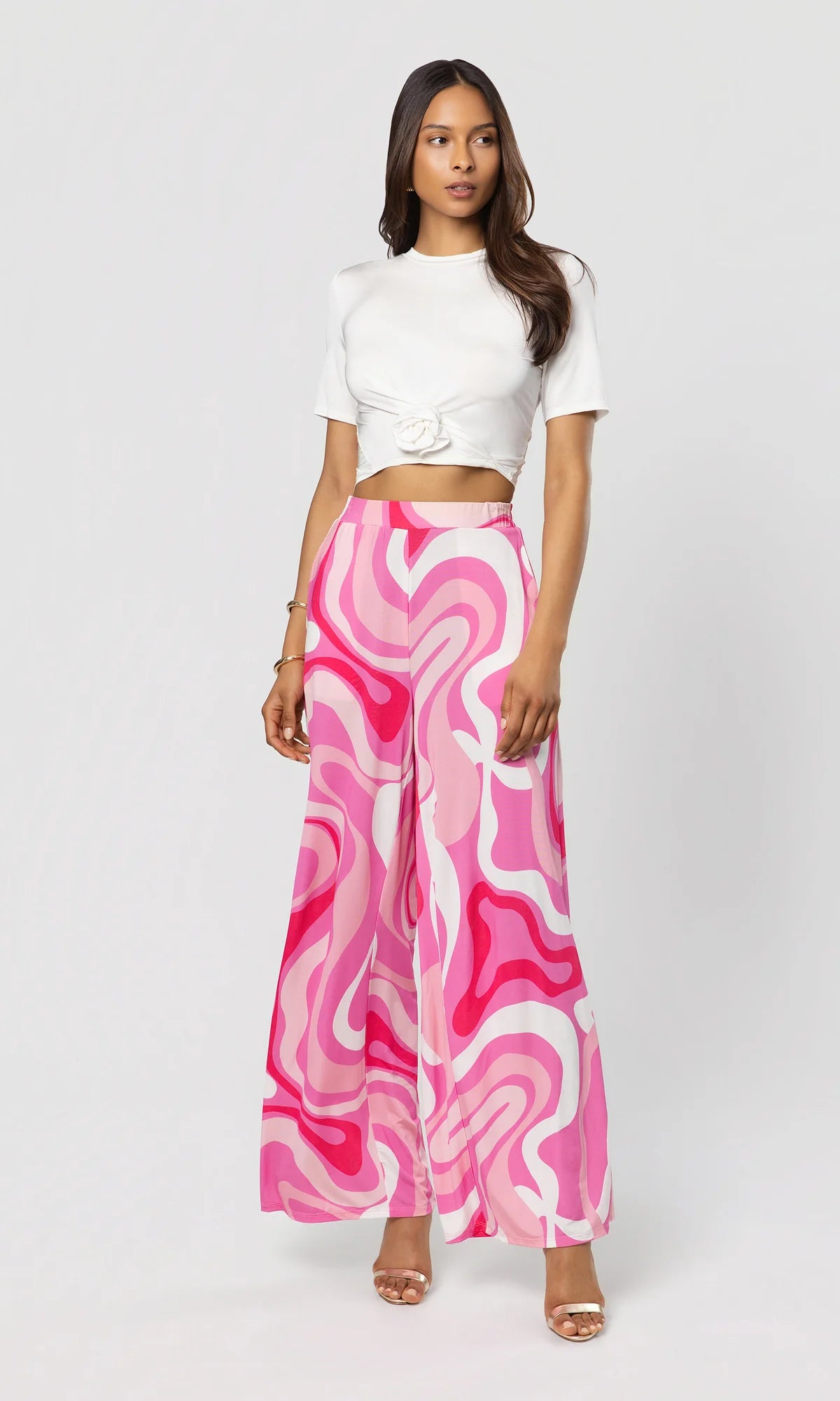 ADELAIDE ROSE SHEEN JERSEY TOP