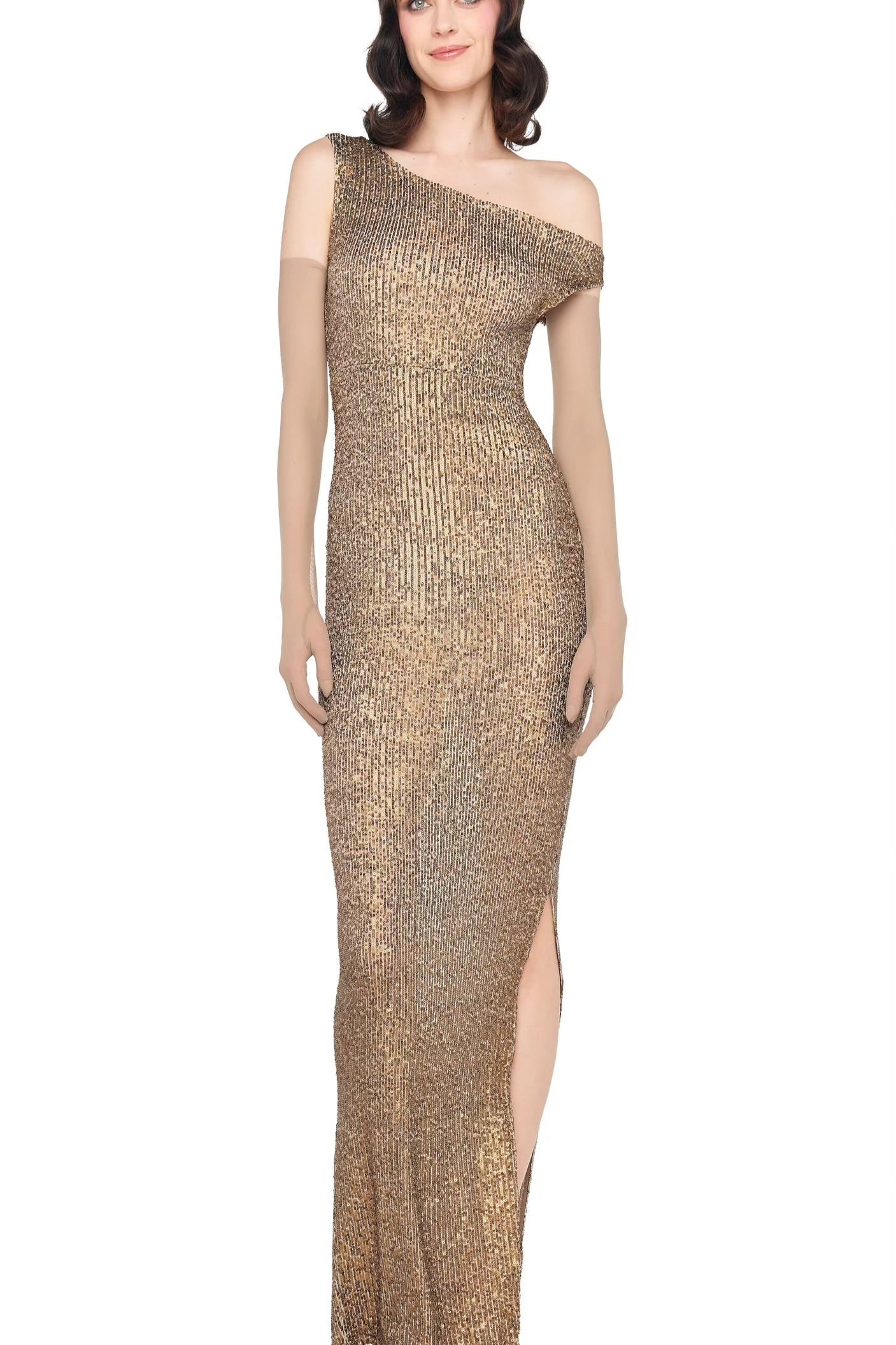 DROP SHOULDER GOWN