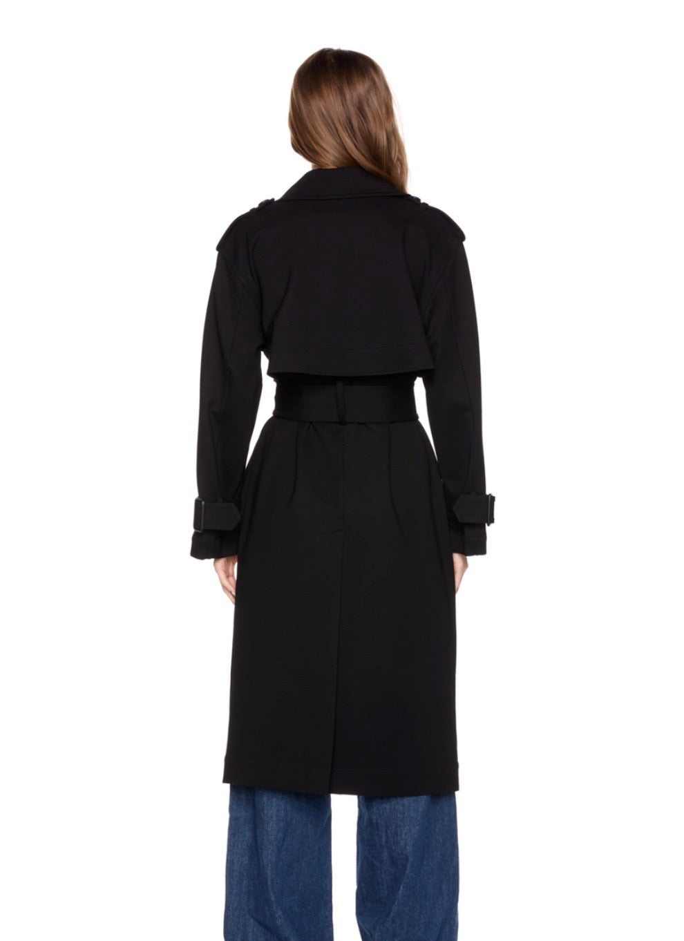 DOUBLE KNIT TRENCH COAT