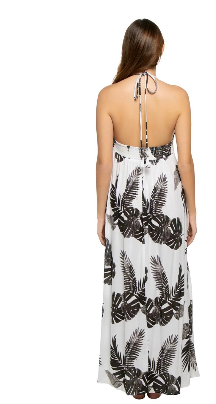 MIDNIGHT PALM DRESS