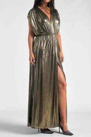 DOLMAN GOLD MAXI DRESS