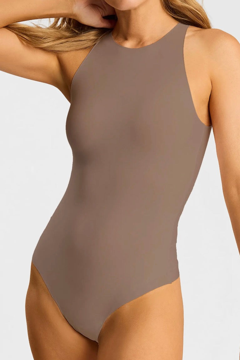 COMMAMDO CREWNECK BODYSUIT TRUFFLE