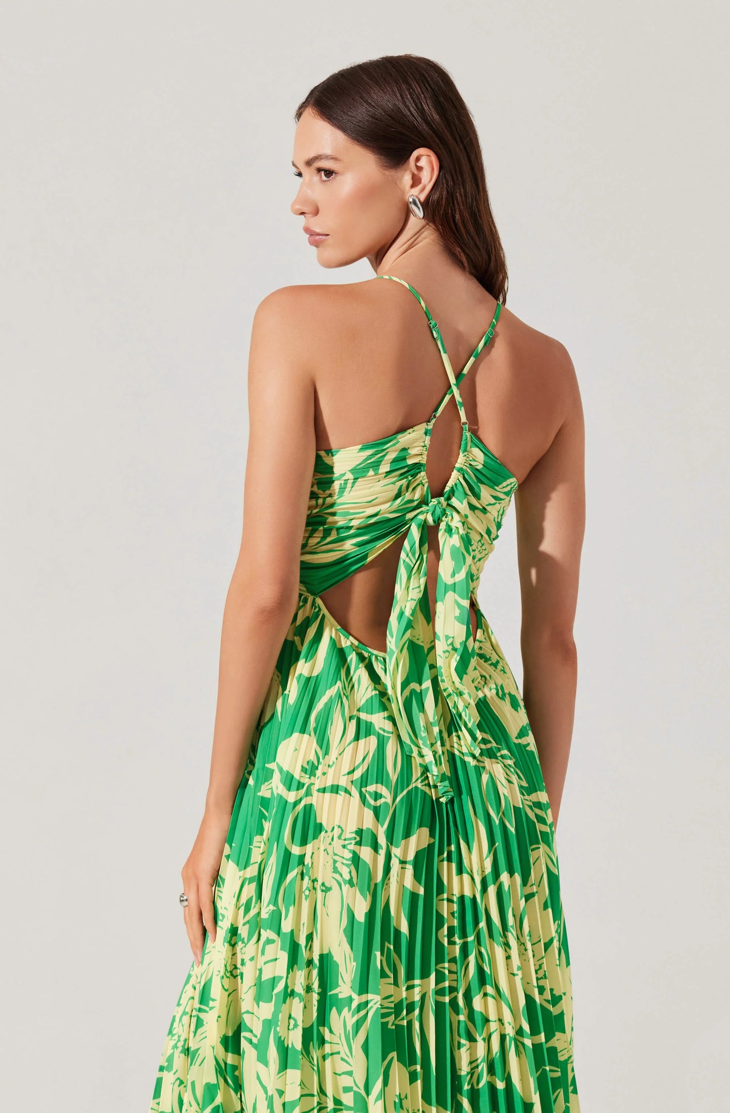 BLYTHE LIME FLORAL DRESS