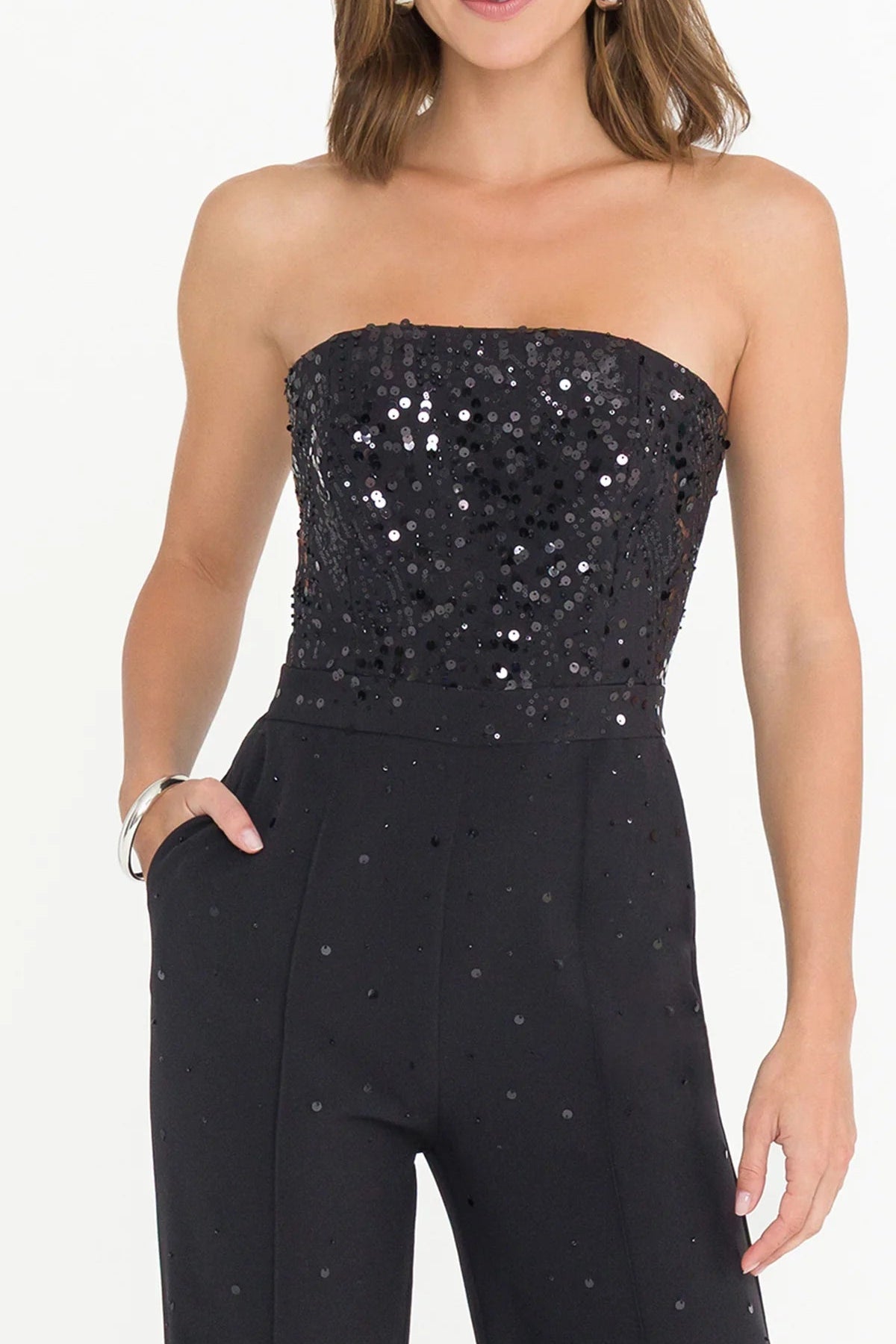 CASEY EMB CREPE JUMPSUIT