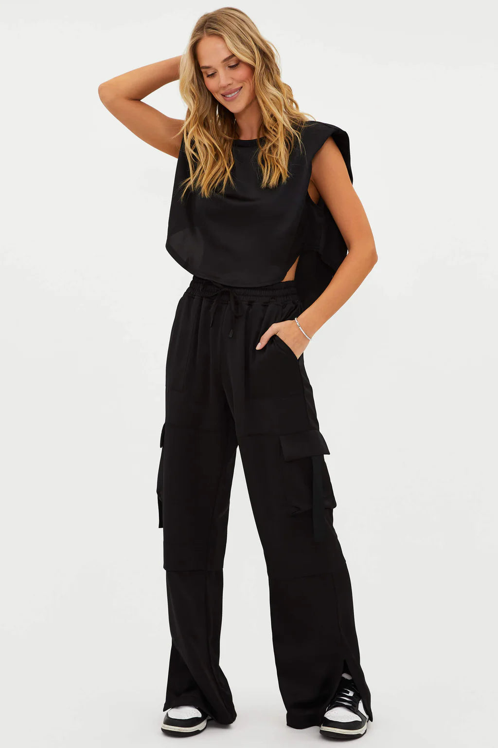 GIANNA SHADOW SATIN PANT