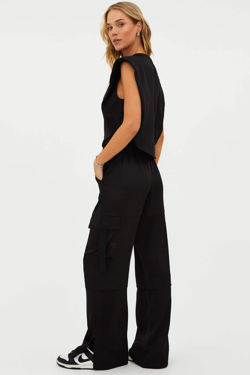 GIANNA SHADOW SATIN PANT