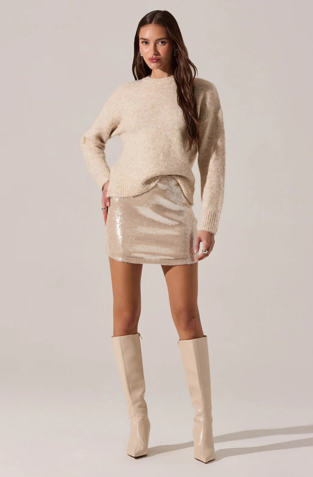 DARBY SEQUIN SKIRT