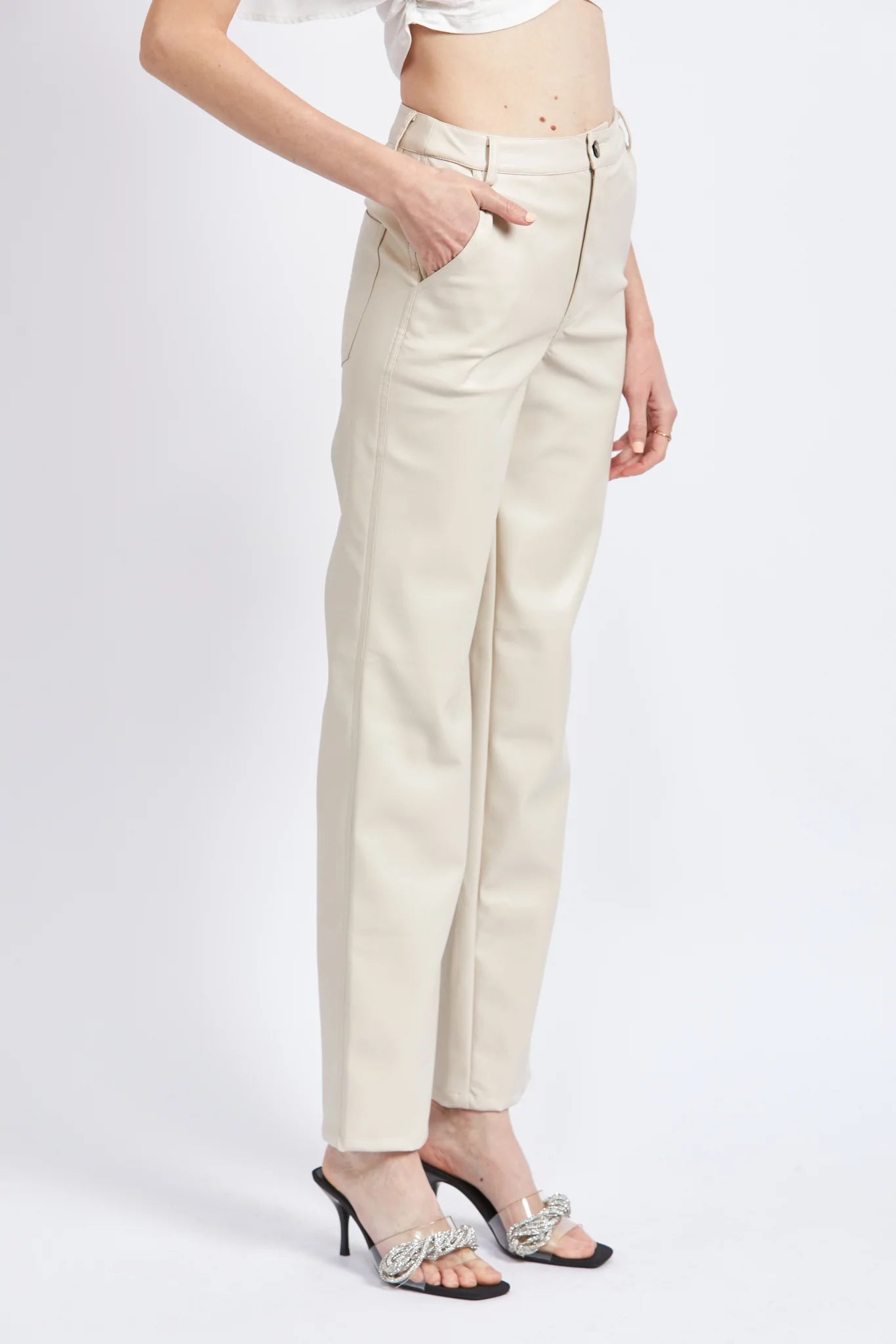 RYLEE VEGAN LEATHER PANT