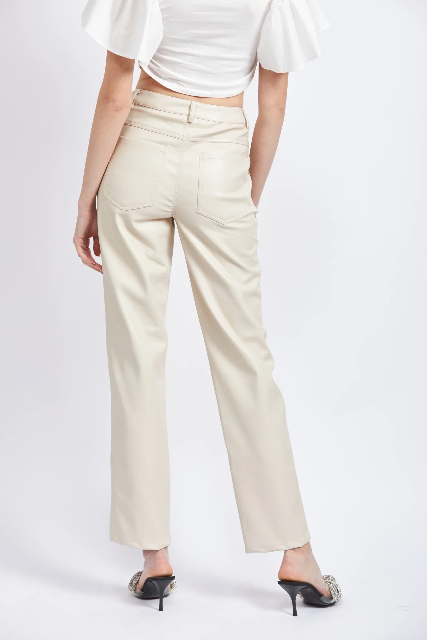 RYLEE VEGAN LEATHER PANT