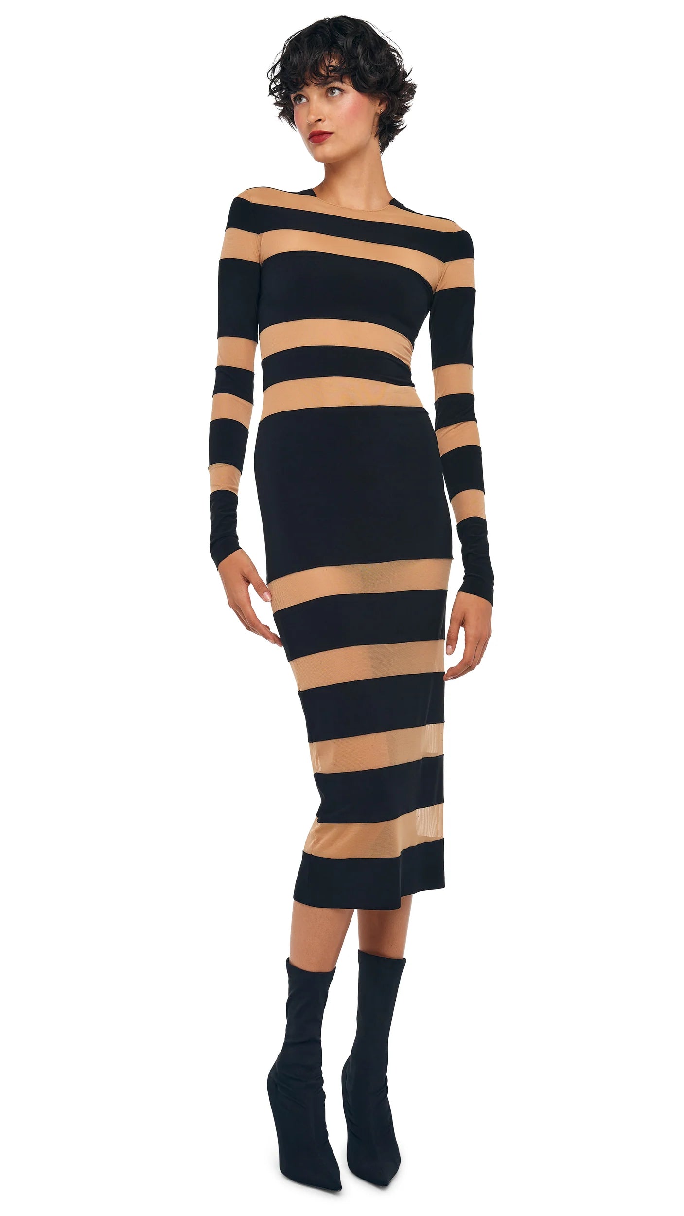 SPLICE MIDI DRESS