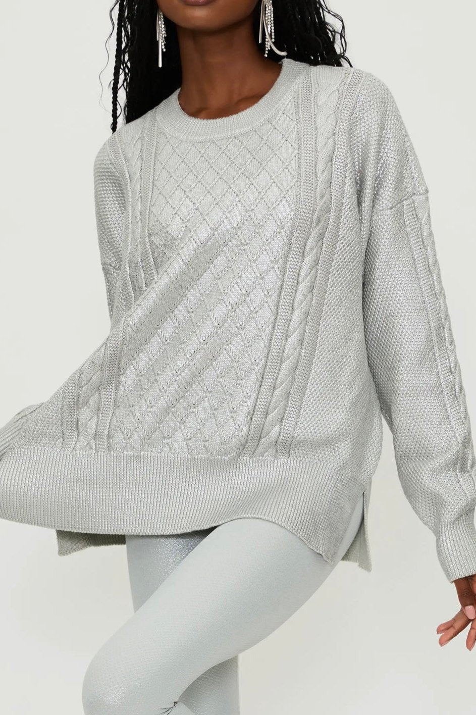 CALLIE SILVER SWEATER