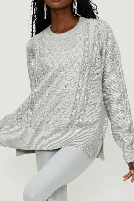 CALLIE SILVER SWEATER