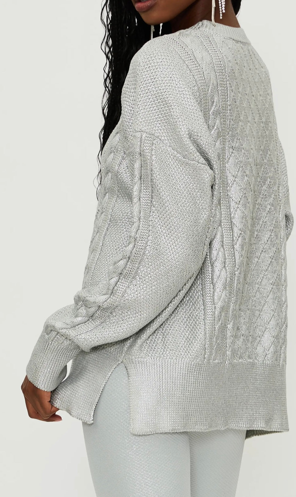 CALLIE SILVER SWEATER