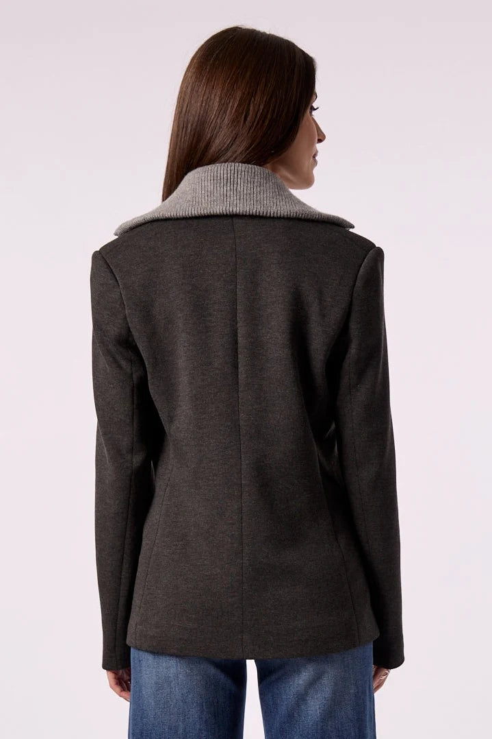 COLETTE BLAZER WITH SWEATER INSERT