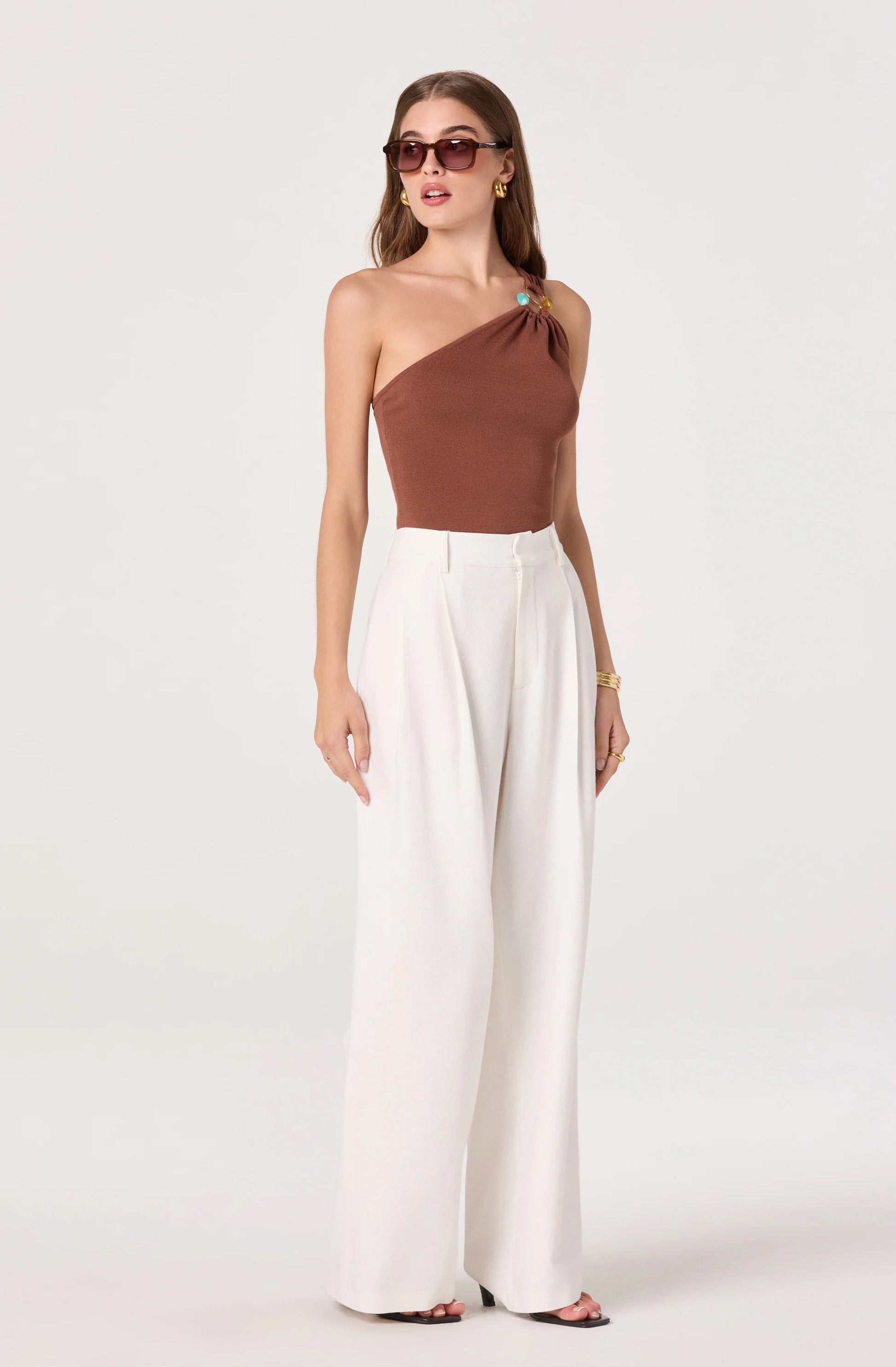 ANIA ONE- SHOULDER TOP – Envy by Melissa Gorga