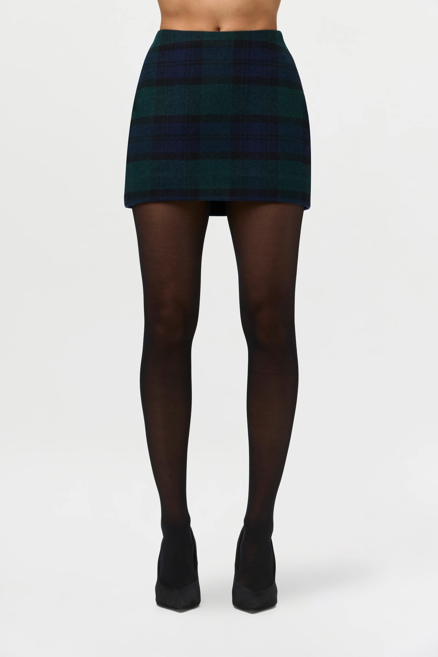 SUITING PLAID MINI SKIRT