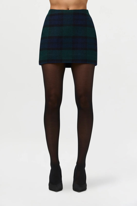 SUITING PLAID MINI SKIRT