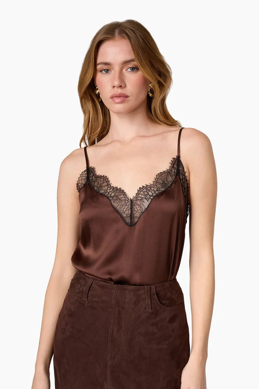 DAISY SILK LACE CAMI