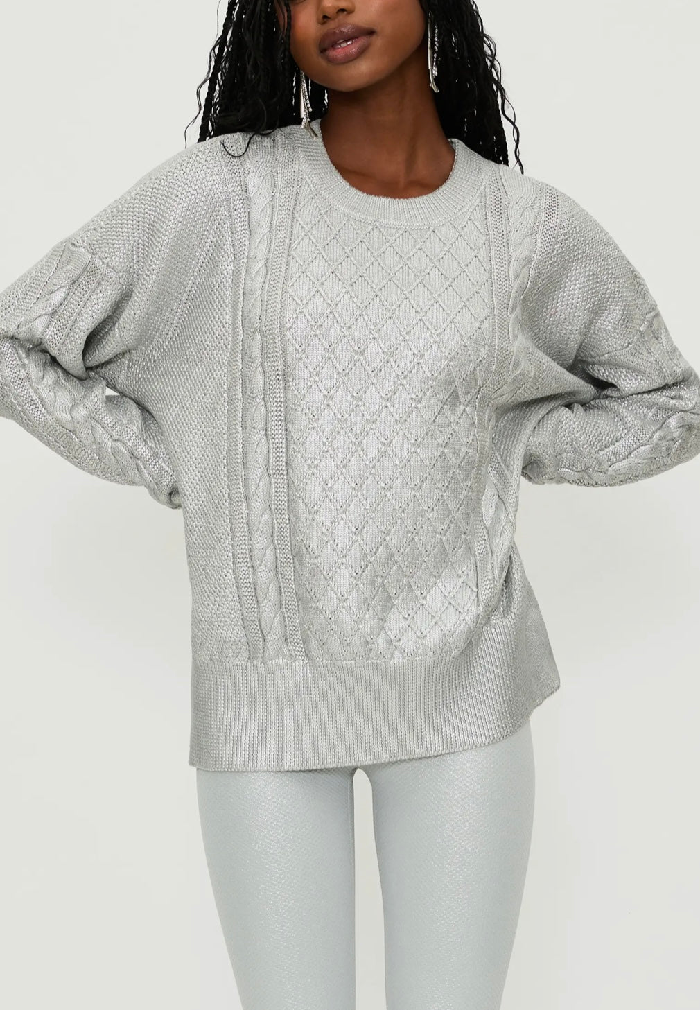 CALLIE SILVER SWEATER