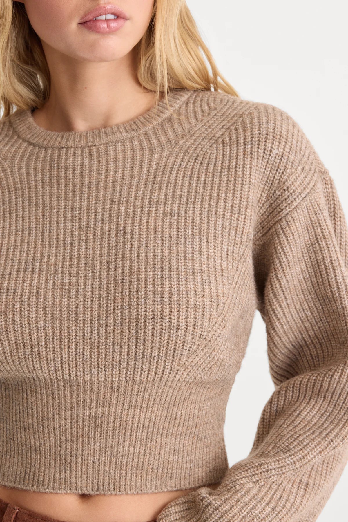 GOOD AMERICAN CHUNKY SWEATER ￼