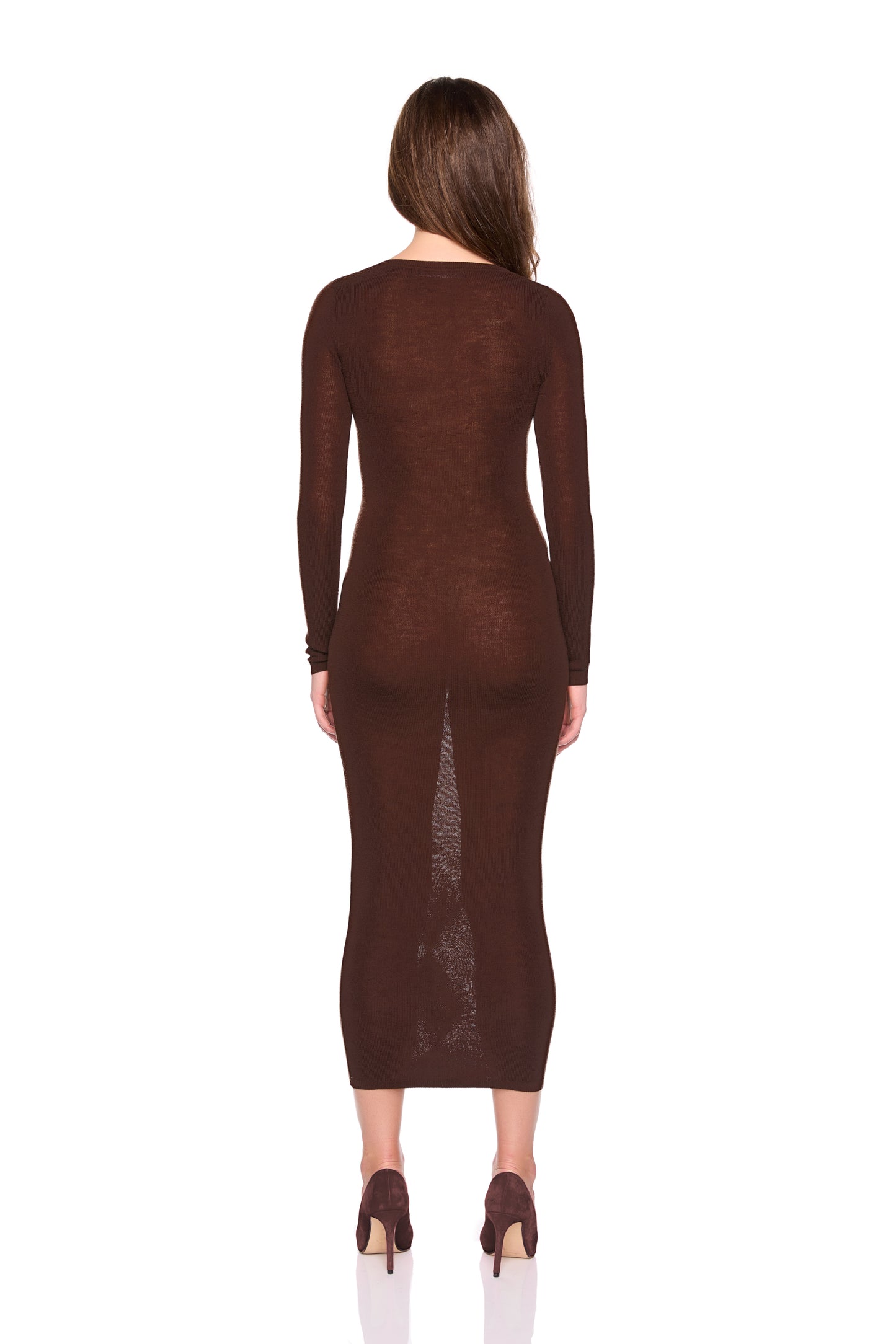 MERINO HENLEY DRESS