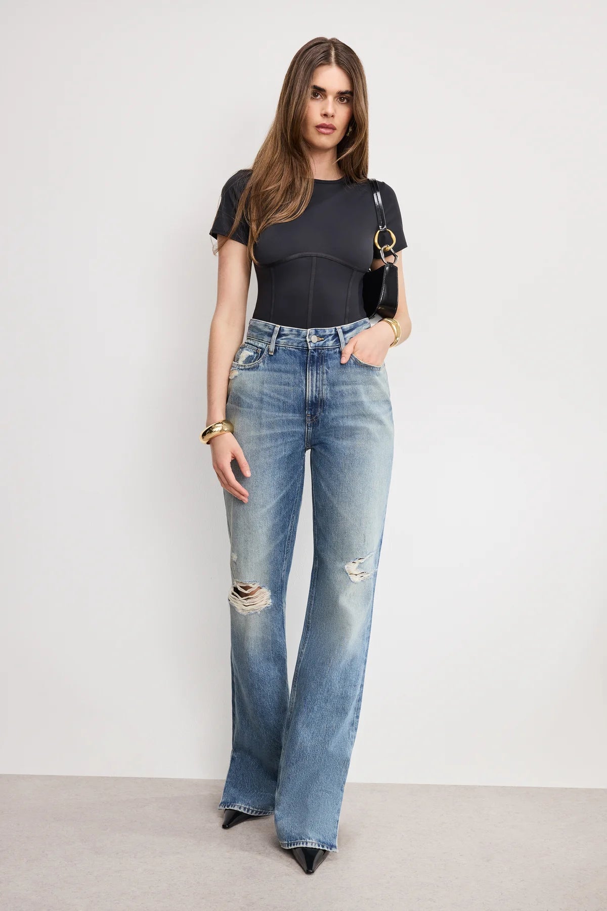 GOOD AMERICAN SCUBA CORSET BODYSUIT