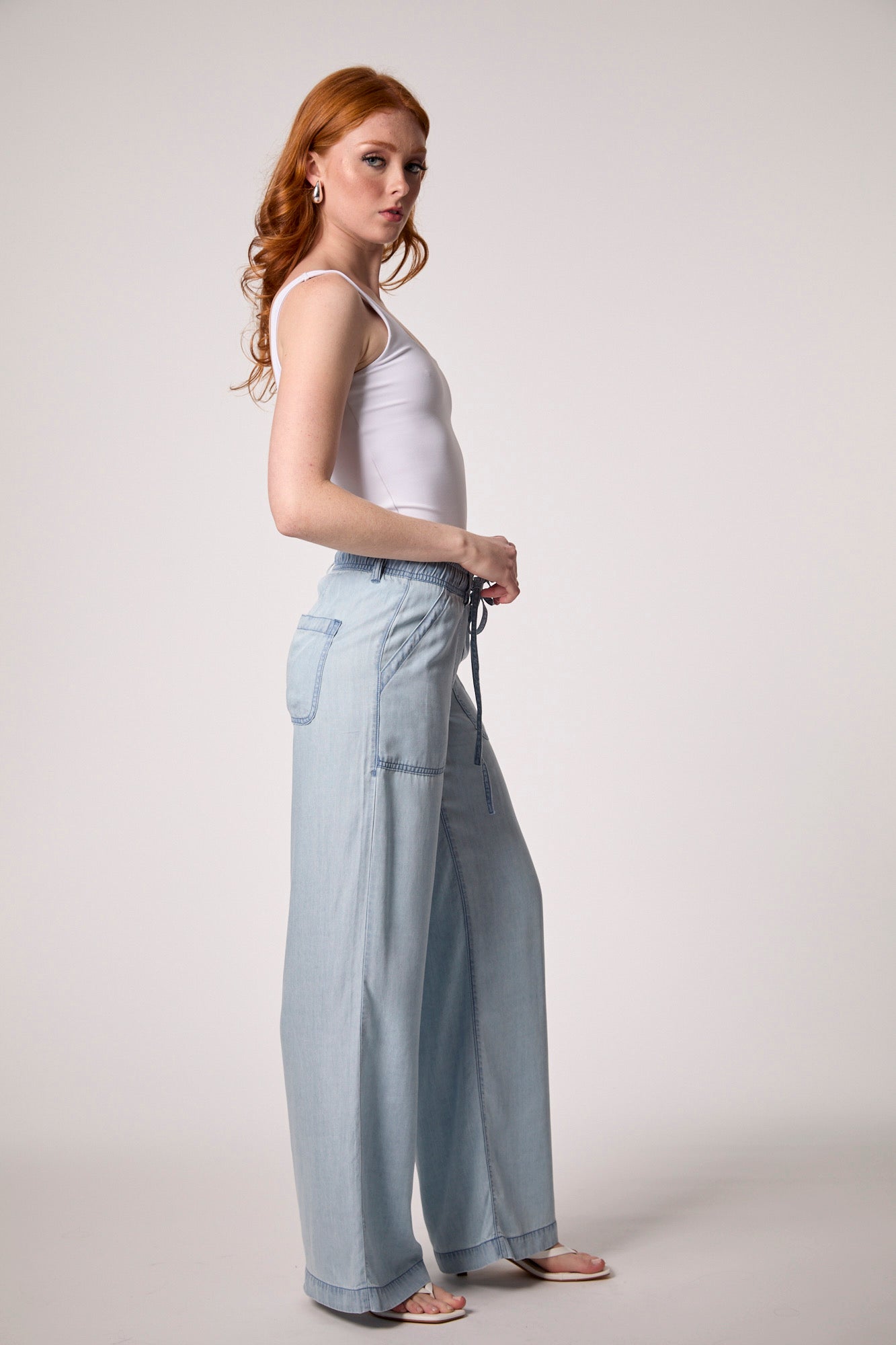 SCARLET DRAWSTRING UTILTY PANT