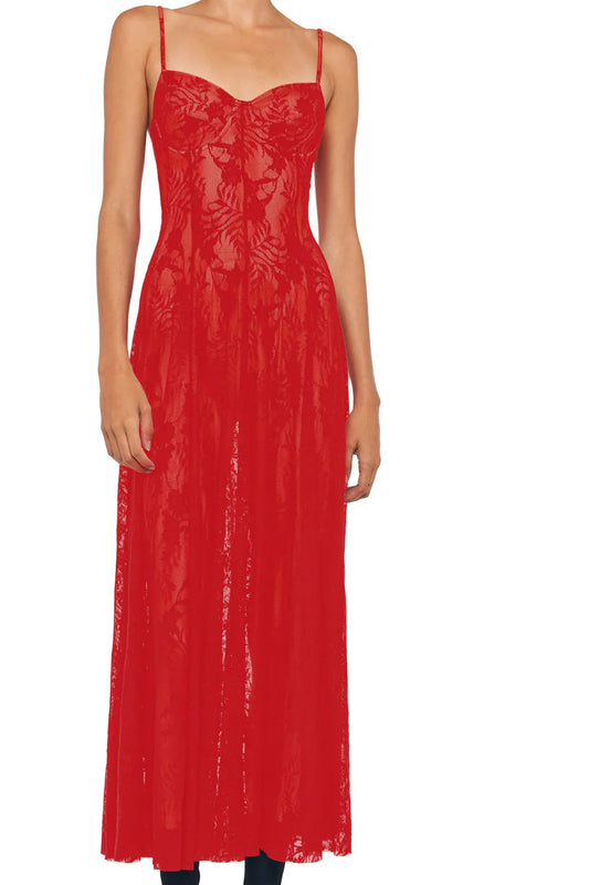 UNDERWIRE MID-CALF DRESS