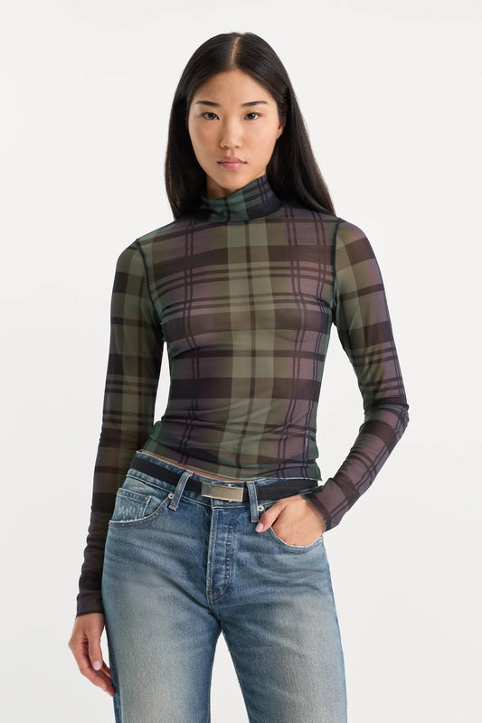 MESH TURTLENECK