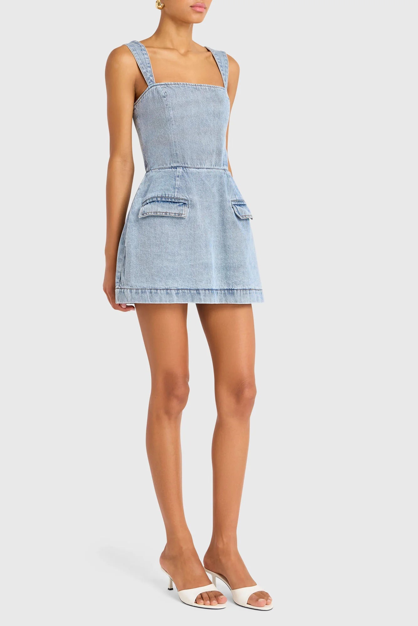 BETHANY SKORT ROMPER DENIM