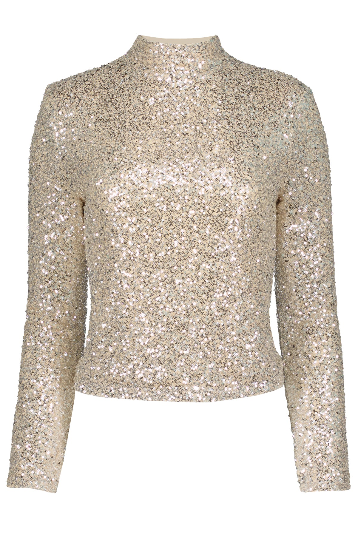 SUBLIME FUNNEL NECK SEQUIN TOP
