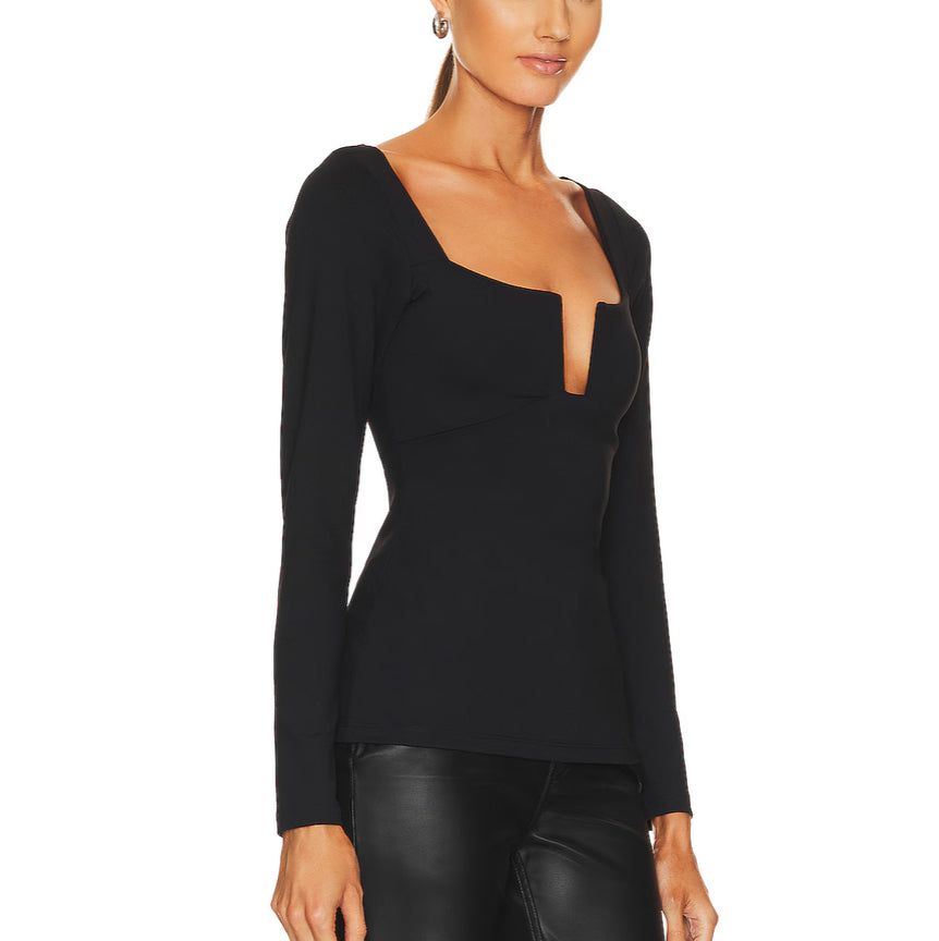 VNECK LONG SLEEVE TOP