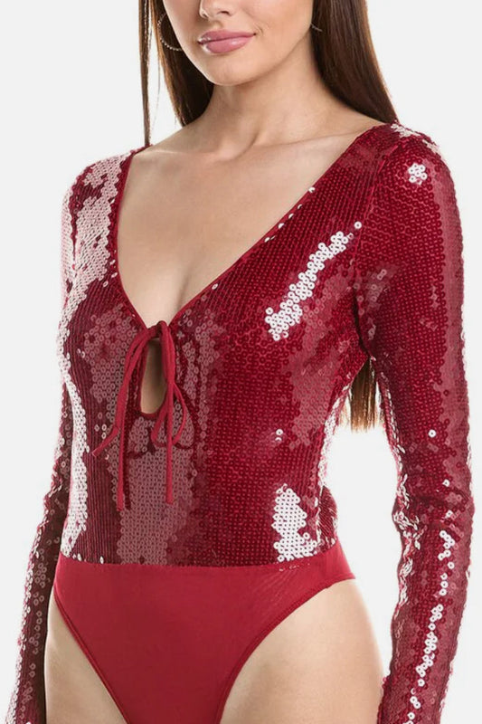 VERONA BURGUNDY BODYSUIT